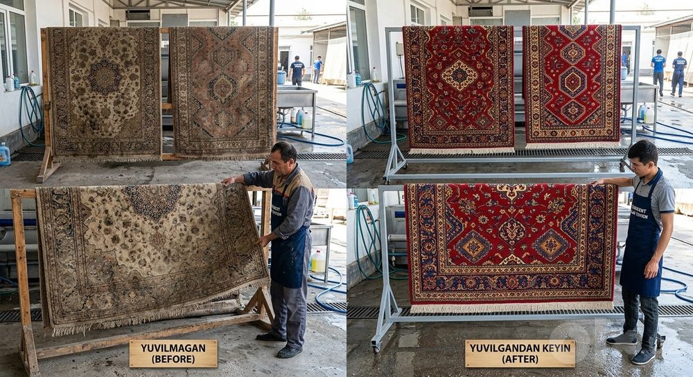 Gilam Yumshoq Mebellar Tozalash Va Yuvish hizmati
