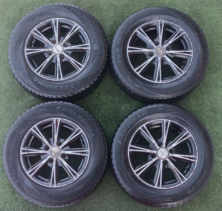 R-13 Жигули Мазда 323 нексия итд. 4*98 комплект резинамен сатами т д.