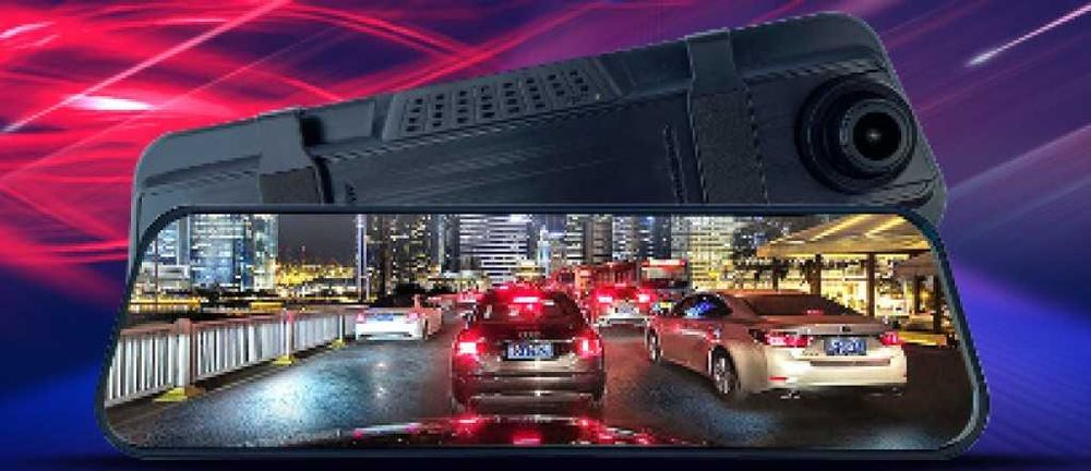 Видеорегистратор D12A в огледало за обратно виждане!