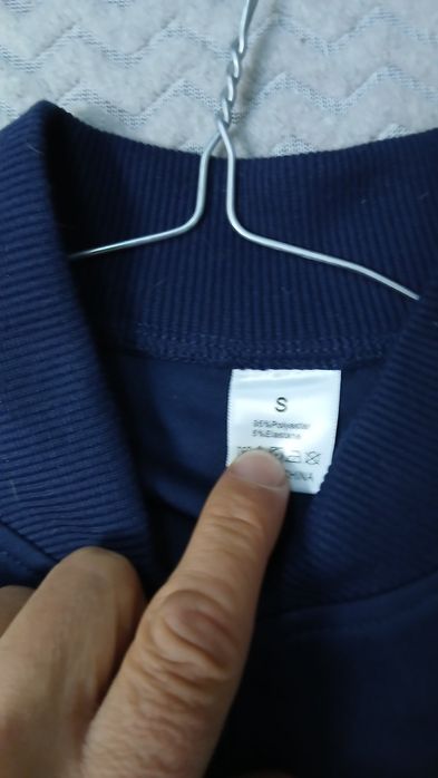 Jacheta Bluza slim-fit stil Bomber BLACK