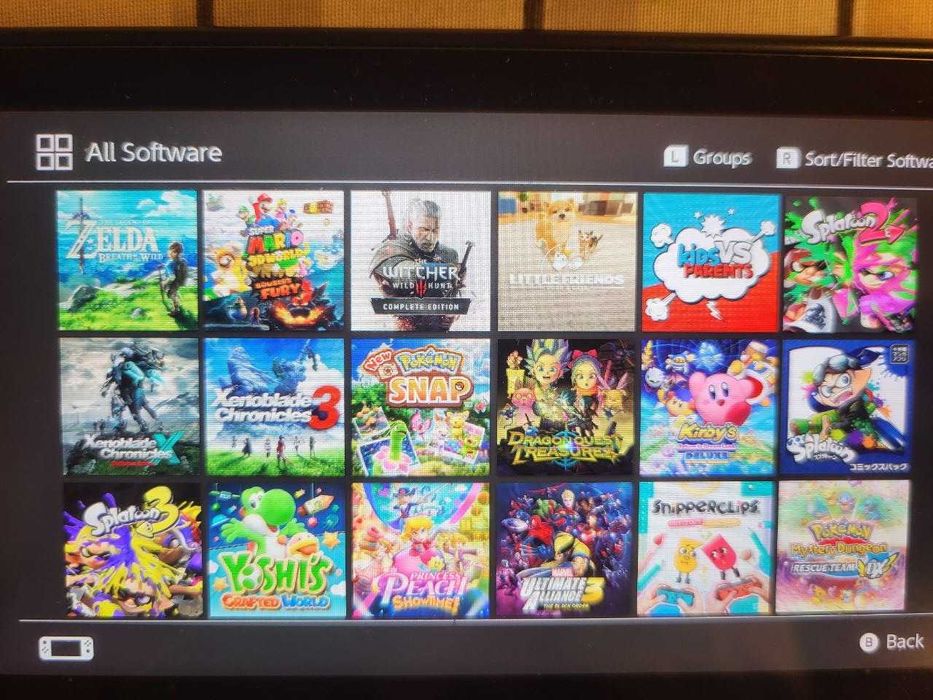 Nintendo Switch OLED modat full box card 512 GB cu 59 jocuri