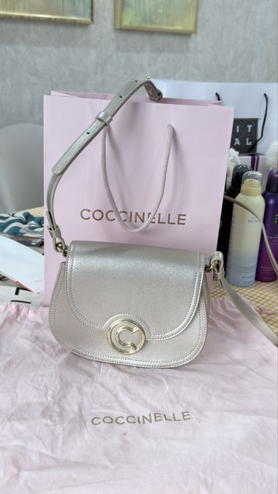 Сумка Coccinelle gold S кожа