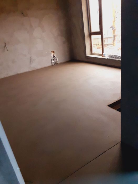 Полусухой стяжка . Механизирванная стяжка пола .ярим курук стяжка