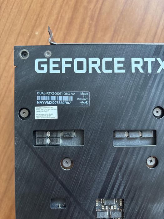 Видеокарта Asus rtx3060ti 8GB