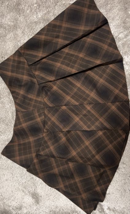 Fustă maro în carouri H&M