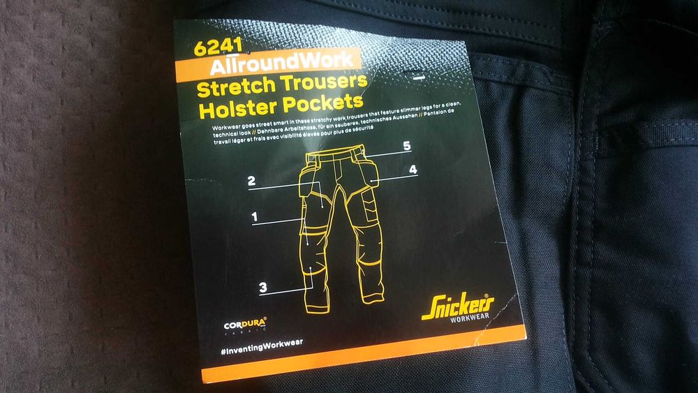 Snickers 6241 Allround Stretch Trousers Holster Pockets размер 52 / L еластичен панталон W4-642