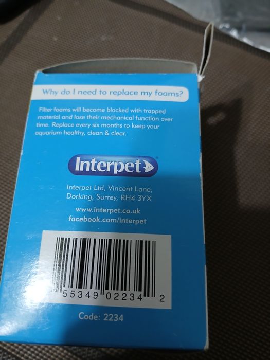 Kit de întreținere lunară Interpet pentru filtrul intern Interpet PF3