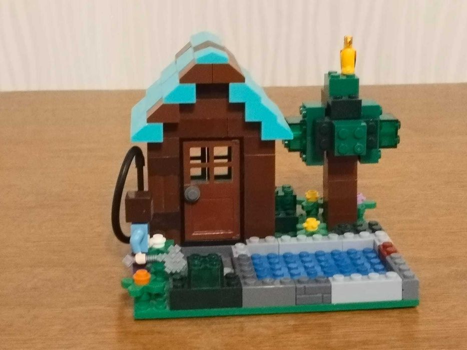 Лего дом с бассейном