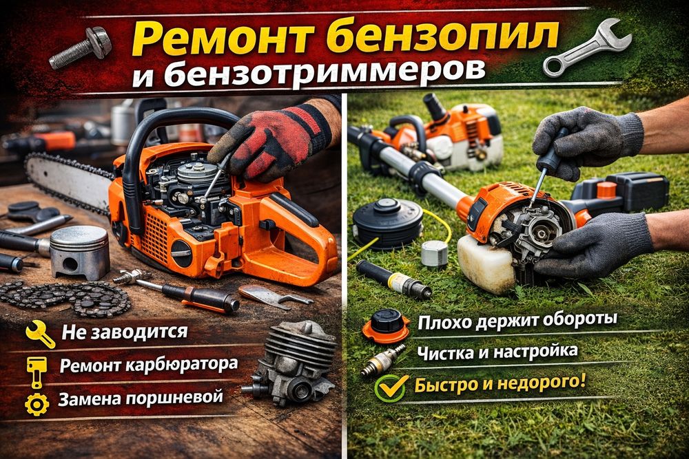 Ремонт бензопил и мотокос