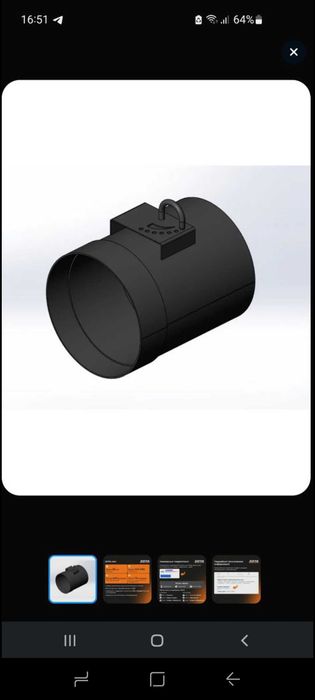 Заслонка тройник (troynikli ) 120 диаметр 150 диаметр 180 диаметр