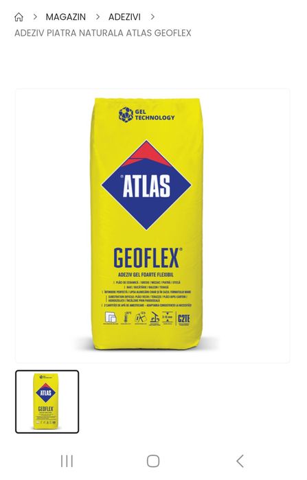 1 sac adeziv piatra, granit