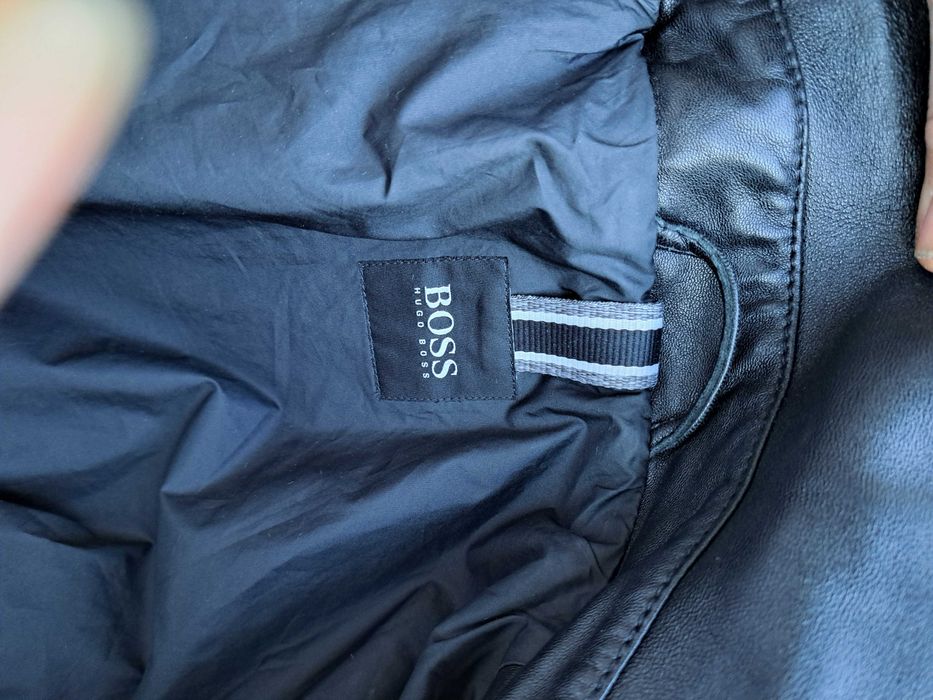 мъжко яке,кожено черно яке,сако,Hugo Boss