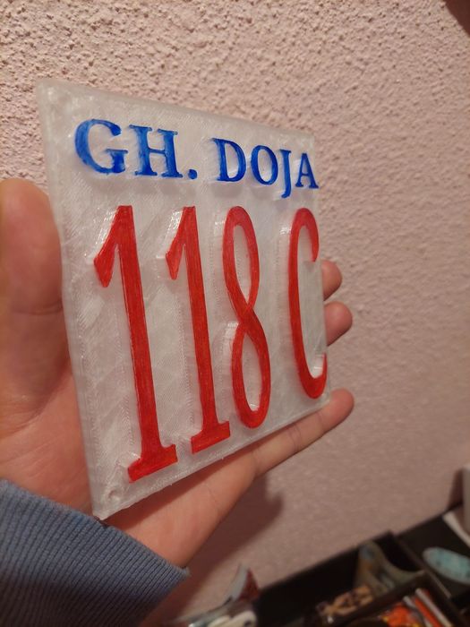 Imprimare 3d/Printare 3d numere de casa/apartament/strada si altele