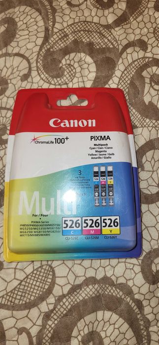 Canon CLI-526 Multipack (culorile Cyan, Magenta și Galben) nou