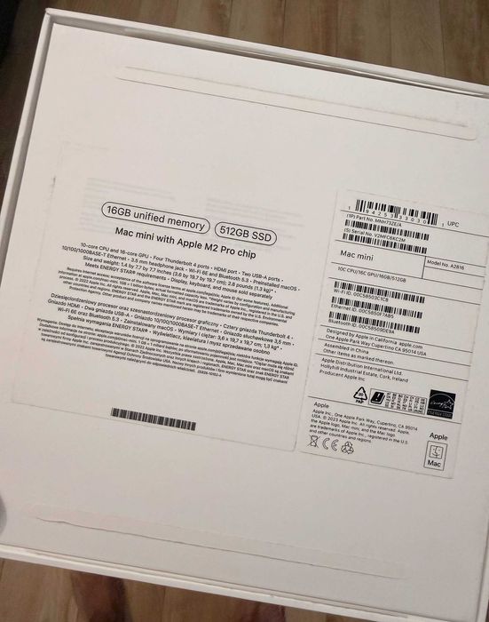 Mac Mini M2 Pro, 10 nuclee CPU and 16 nuclee GPU, pachet complet