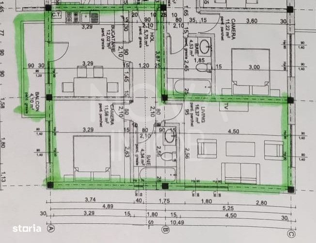 Apartament 2 camere, decomandat, MOBILAT - UTILAT