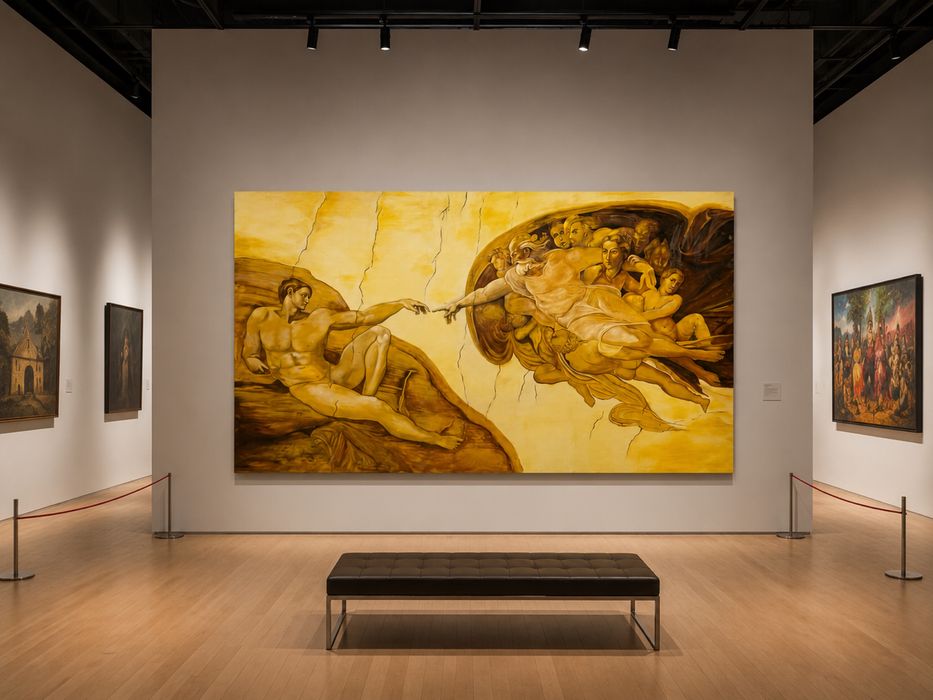 Tablou 2,5mx1,5m “The Creation of Adam”