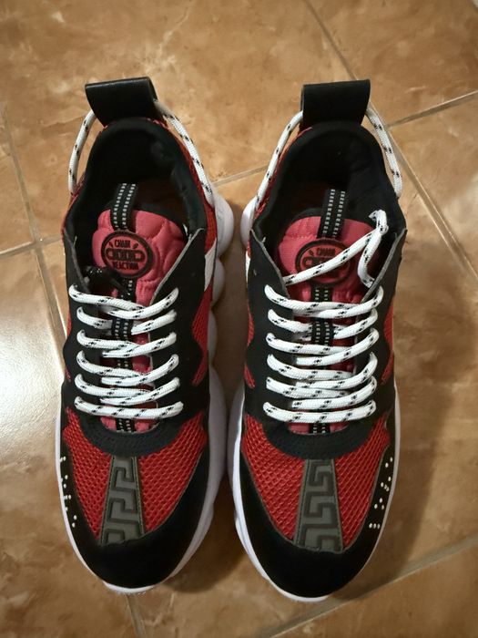 Versace chain reaction red black
