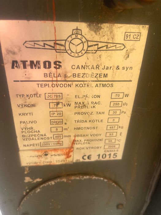 Котел на Дърва атмос dc