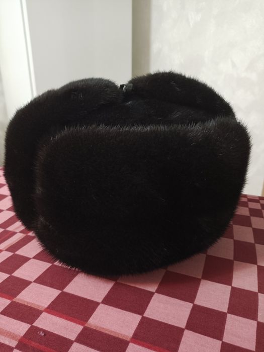 Шапка норковая ушанка