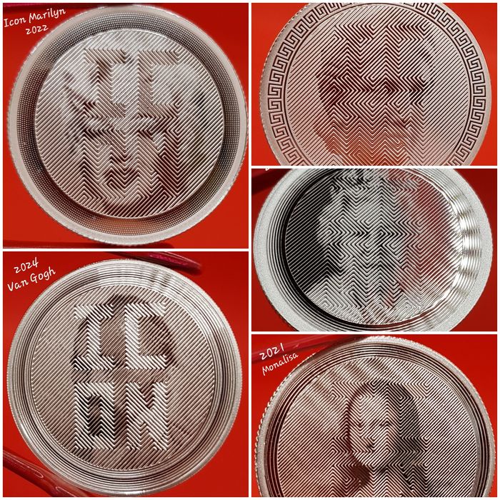 Slovacia Icon Chronos Terra Vivat Eq Magnum complete monede argint 999