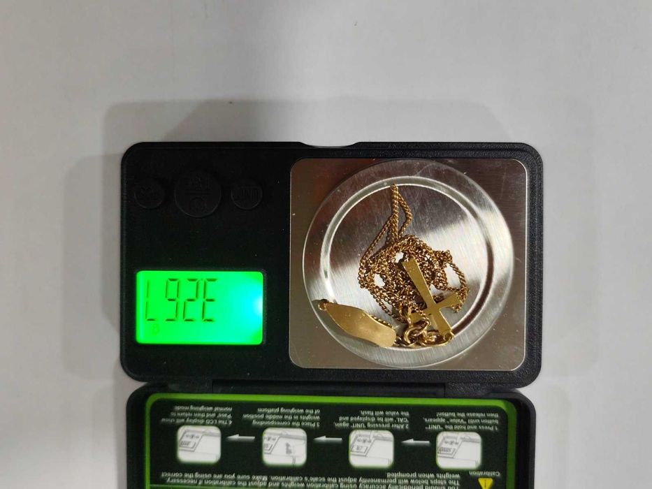 Златен синджир 14к с висулки