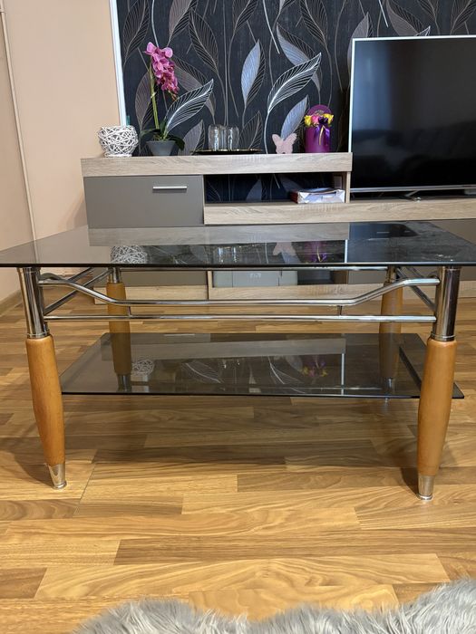 Masa de cafea din sticla