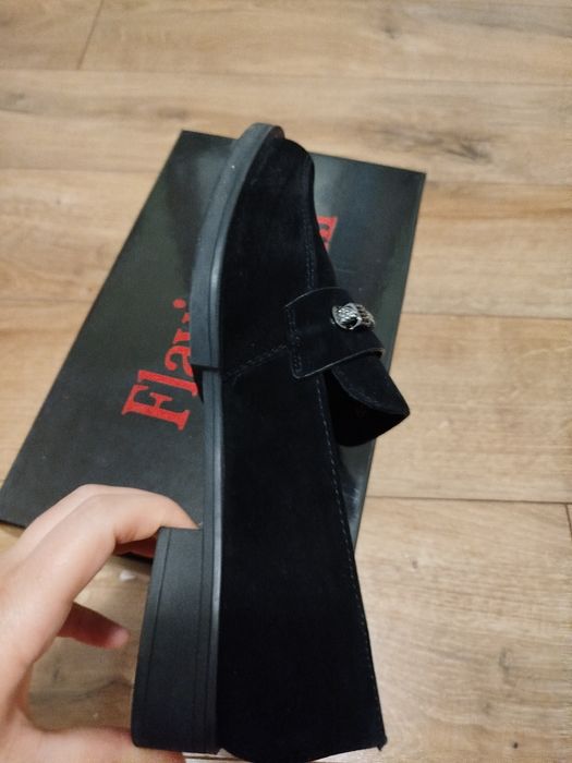 Mocasini piele întoarsă