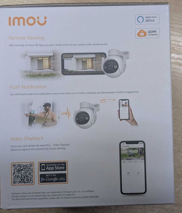 WiFi IP камера IMOU Cruiser2  8MP / 4К 360 градуса говорител +Гаранция