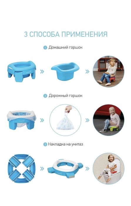 Горшок дорожный складной