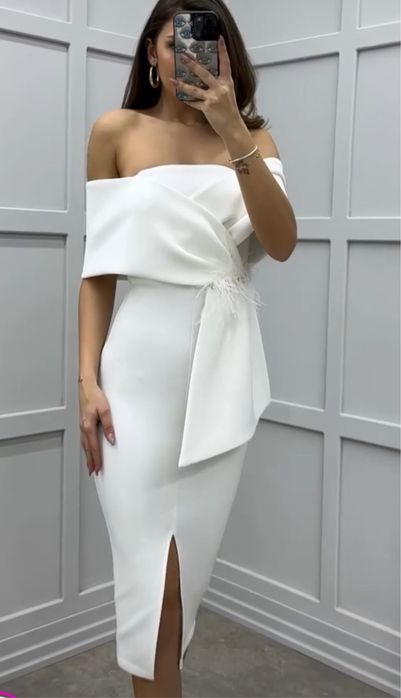 Стилна дамска рокля S размер