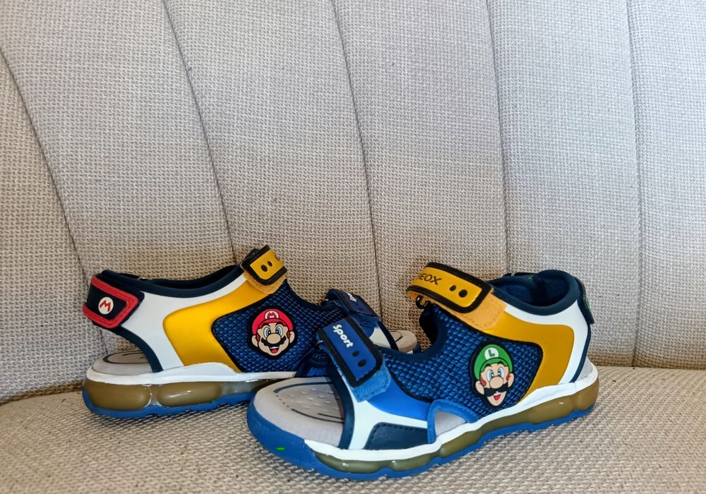 Светещи детски сандали GEOX Super Mario