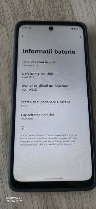 Vand Motorola G37 power nou,  baterie de 7000 mah