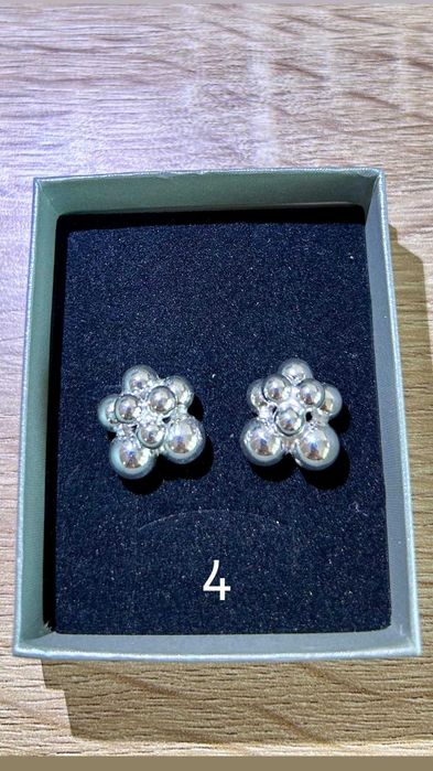 Чисто нови сребърни обеци проба 925