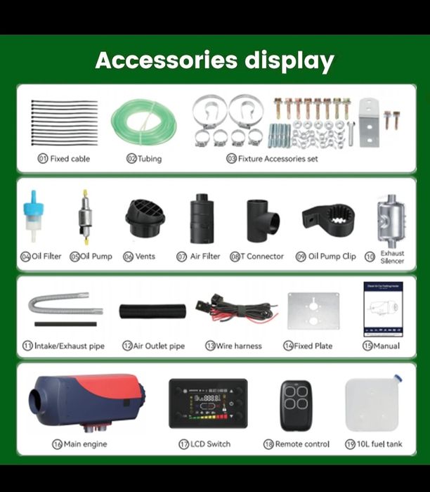 Sirocou Webasto încălzire staționară 8KW 12/24V cu Bluetooth
