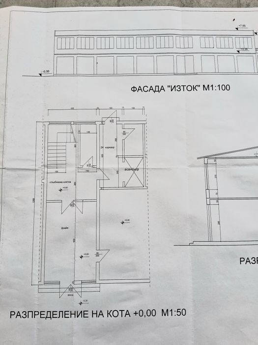Продава втори етаж от търговски комплекс,магазин текстил 425 м2
