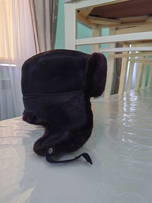 Шапка норковая ушанка