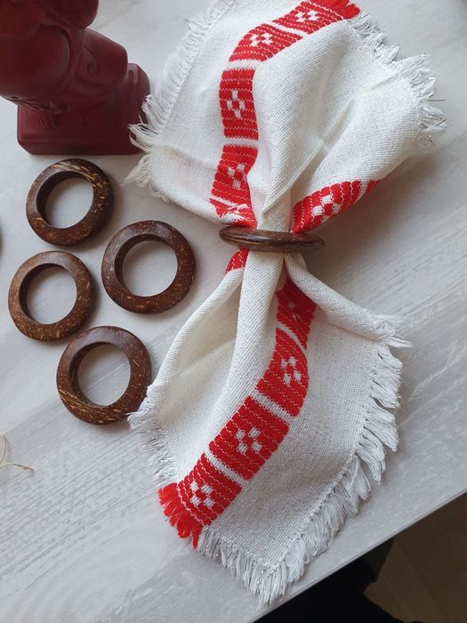 Сервировочные кольца из кокоса