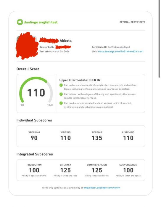 Сдадим вам Duolingo English Test(DET) & TOEFL