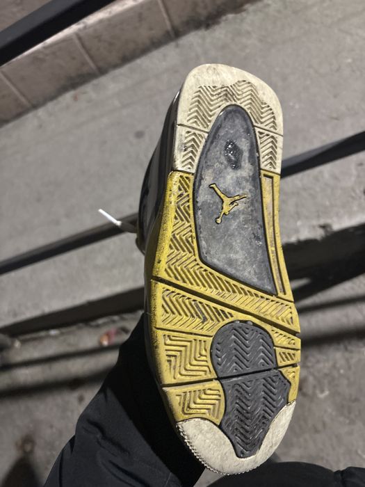 adidas ken carson (ghinea) jordan 4 original yellow sulphur