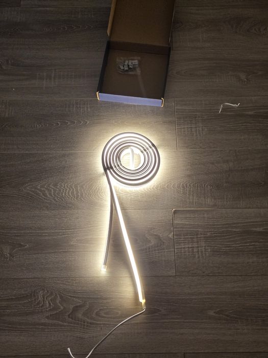 Bandă LED Neon 5m, Alb Cald 3000K, Impermeabilă IP65
