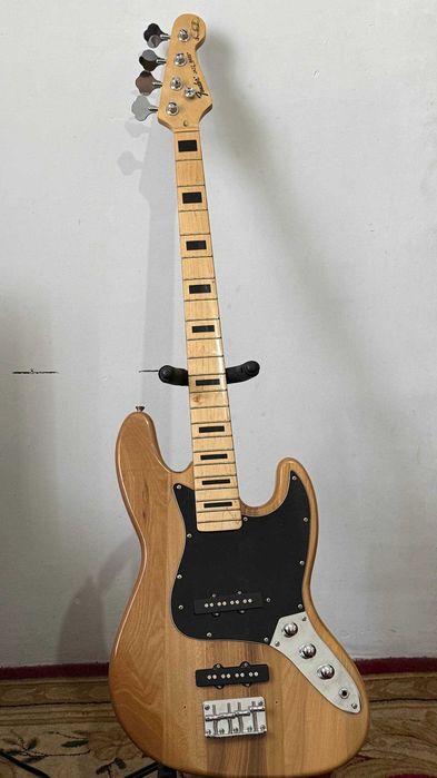 Бас-гитара Fender Jazz Bass 4-струнная, Natural (Lux copy)
