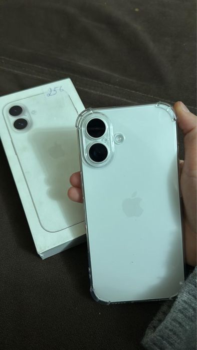 iphone 16 телефон ақ түсті