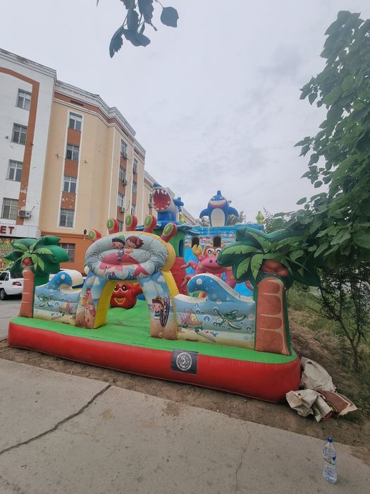 Детский батут улкен размерде 12х6 метр