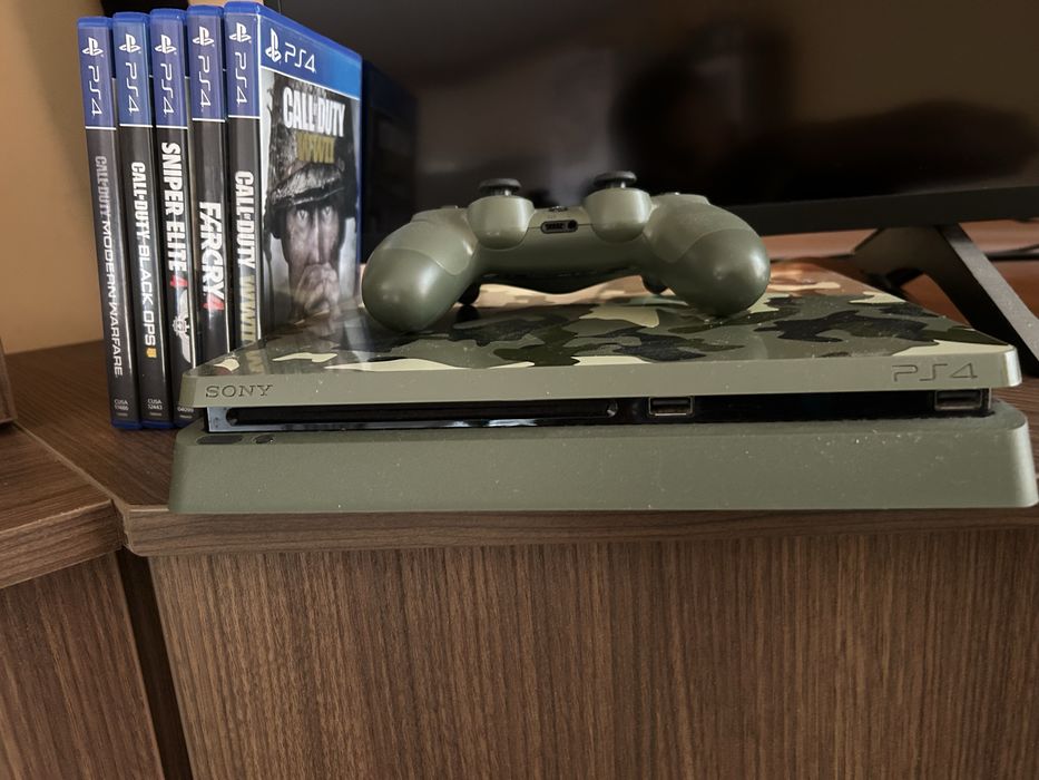 PS 4 limited edition + 5 игри