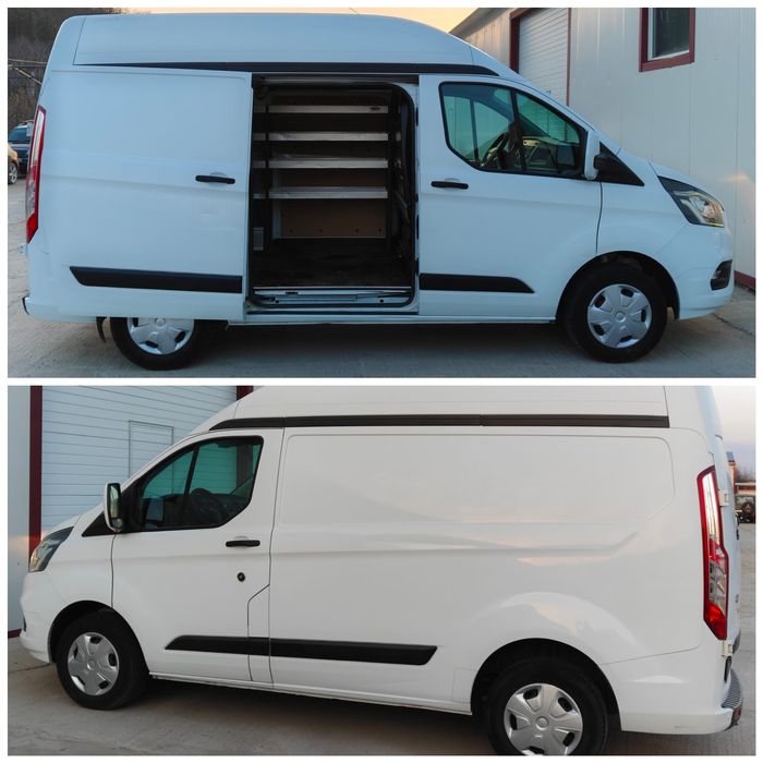 Ford Tranzit Custom Supraînălțat 2018 E6/2.0 Tdci-130 cp Manuală /3Locuri+Marfă