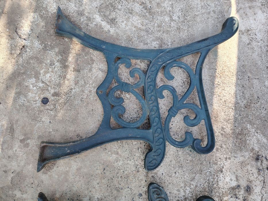 Set picioare banca din fonta turnata