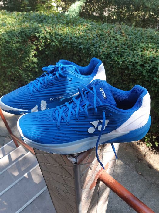 Pantofi de tenis Yonex Power Cushion Eclipsion 5 AC profesional, albastru-alb, 46 EU