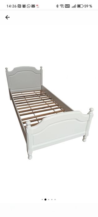 Pat lemn masiv fag 90x200