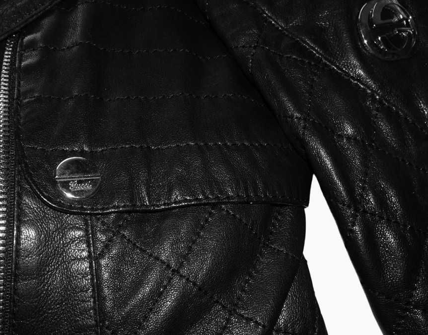 Зимно кожено яке Gucci